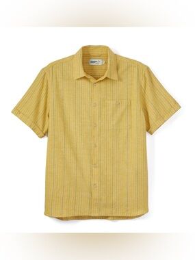 Wellen Huckberry Short-Sleeve Button-Up Shirt Cotton/Hemp Blend